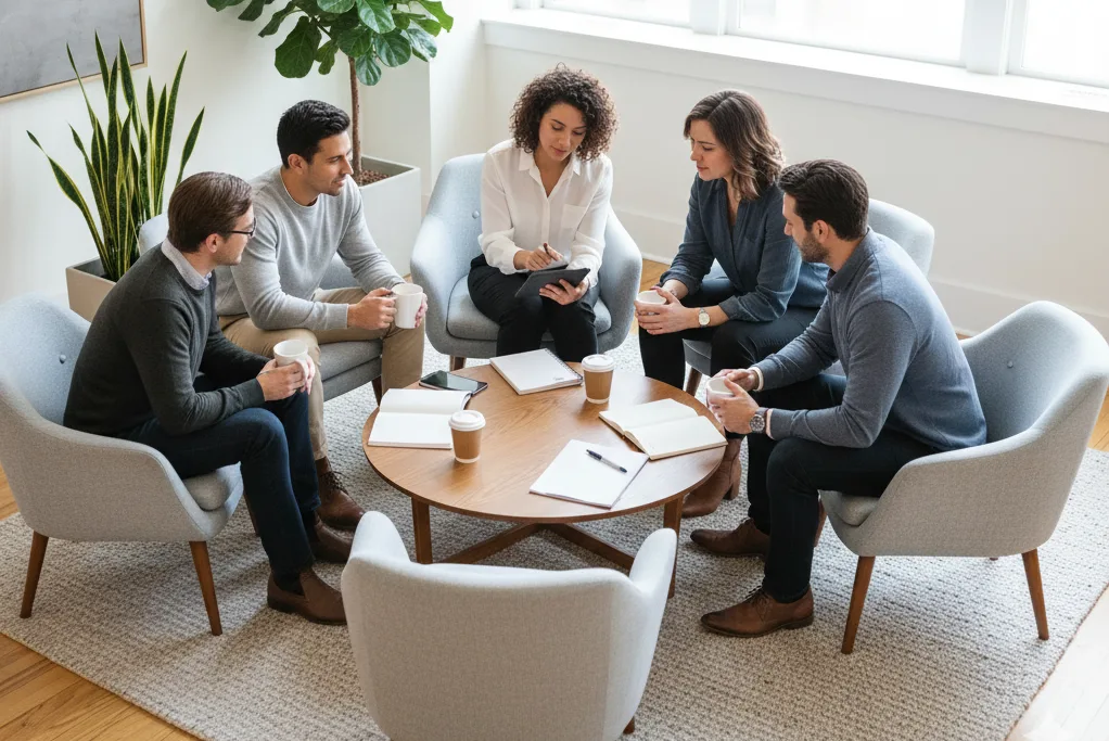 Professional team collaboration